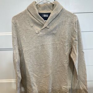 LE31 exclusive for Simons - Med, tan, cotton, shawl collar sweater - never worn